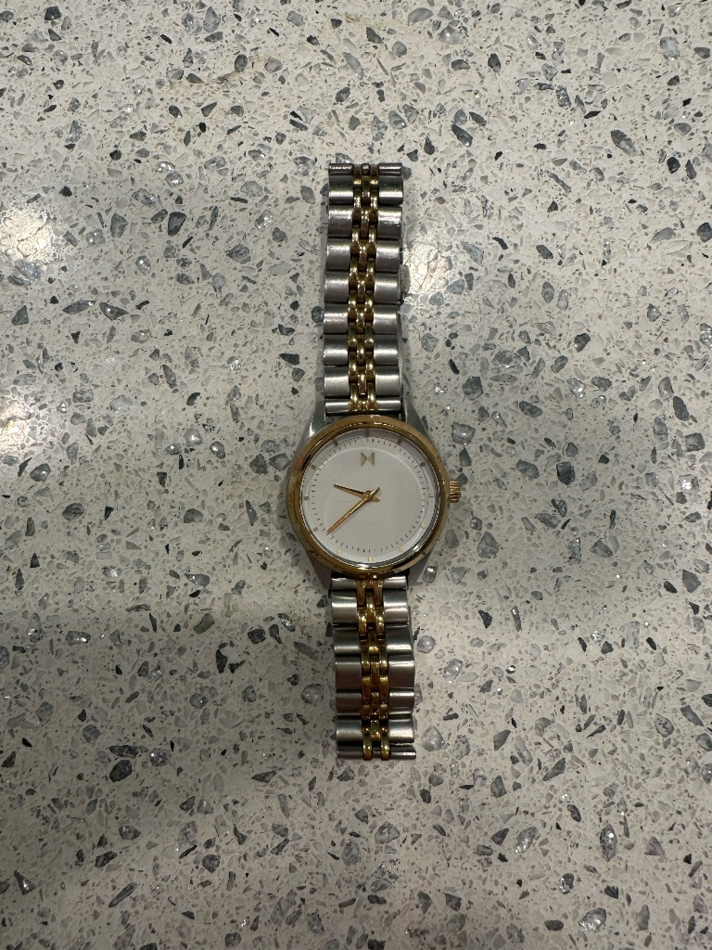 MVMT Rise Mini Watch in two tone silver and gold